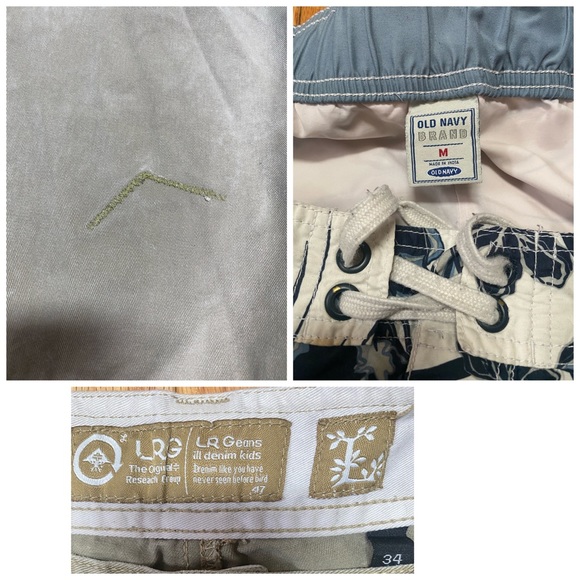 Old Navy swim trunks and LRG Khaki Shorts - Picture 8 of 8